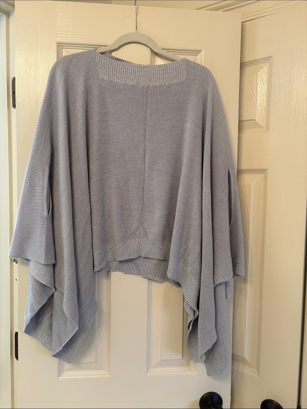 LuLulemon Light Blue Draped Knit Women's Sweater